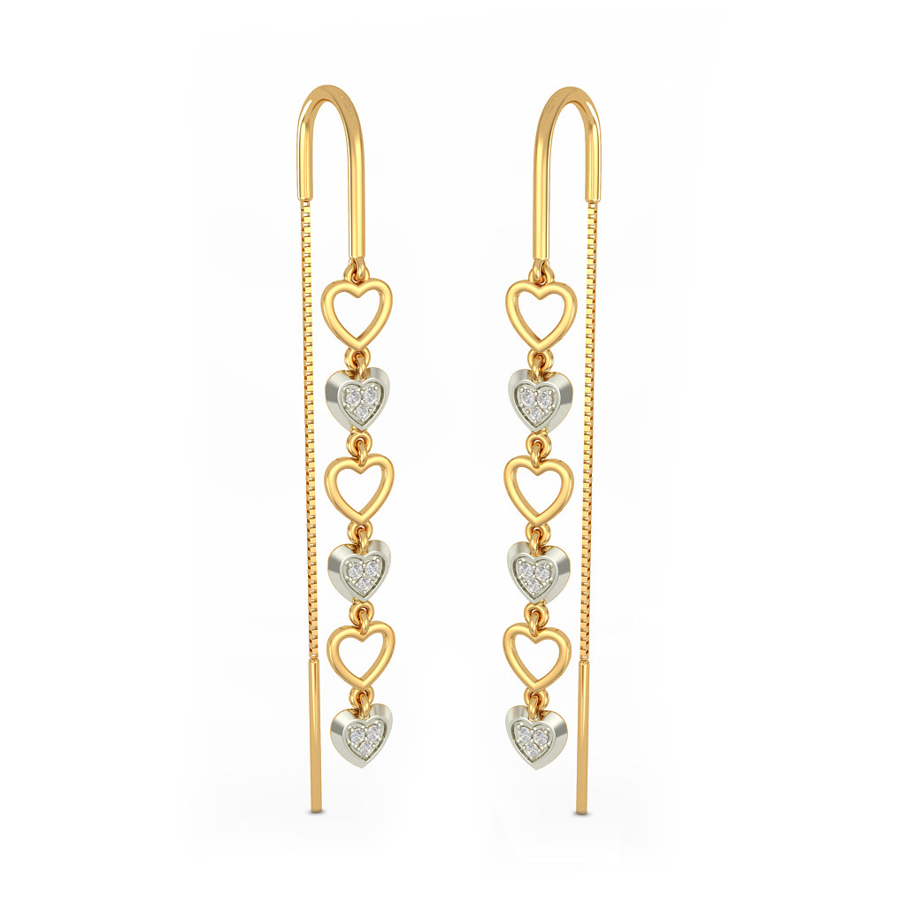 The Joyous Heart Drop Earrings | BlueStone.com